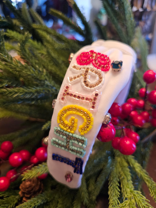 Merry & Bright Beaded Headband