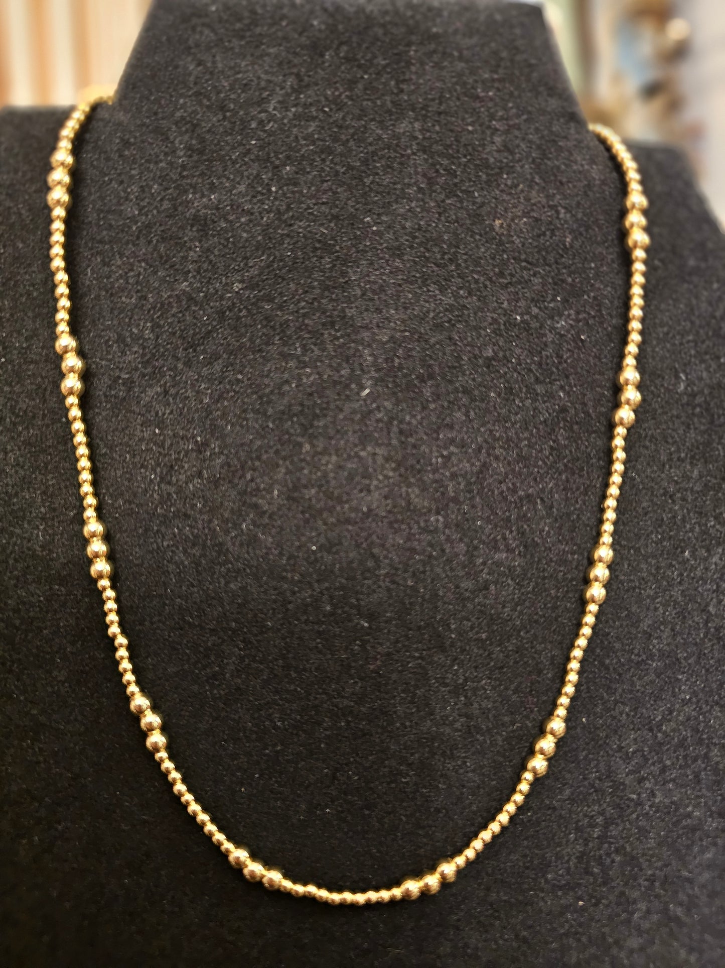 Gold Beaded Necklace