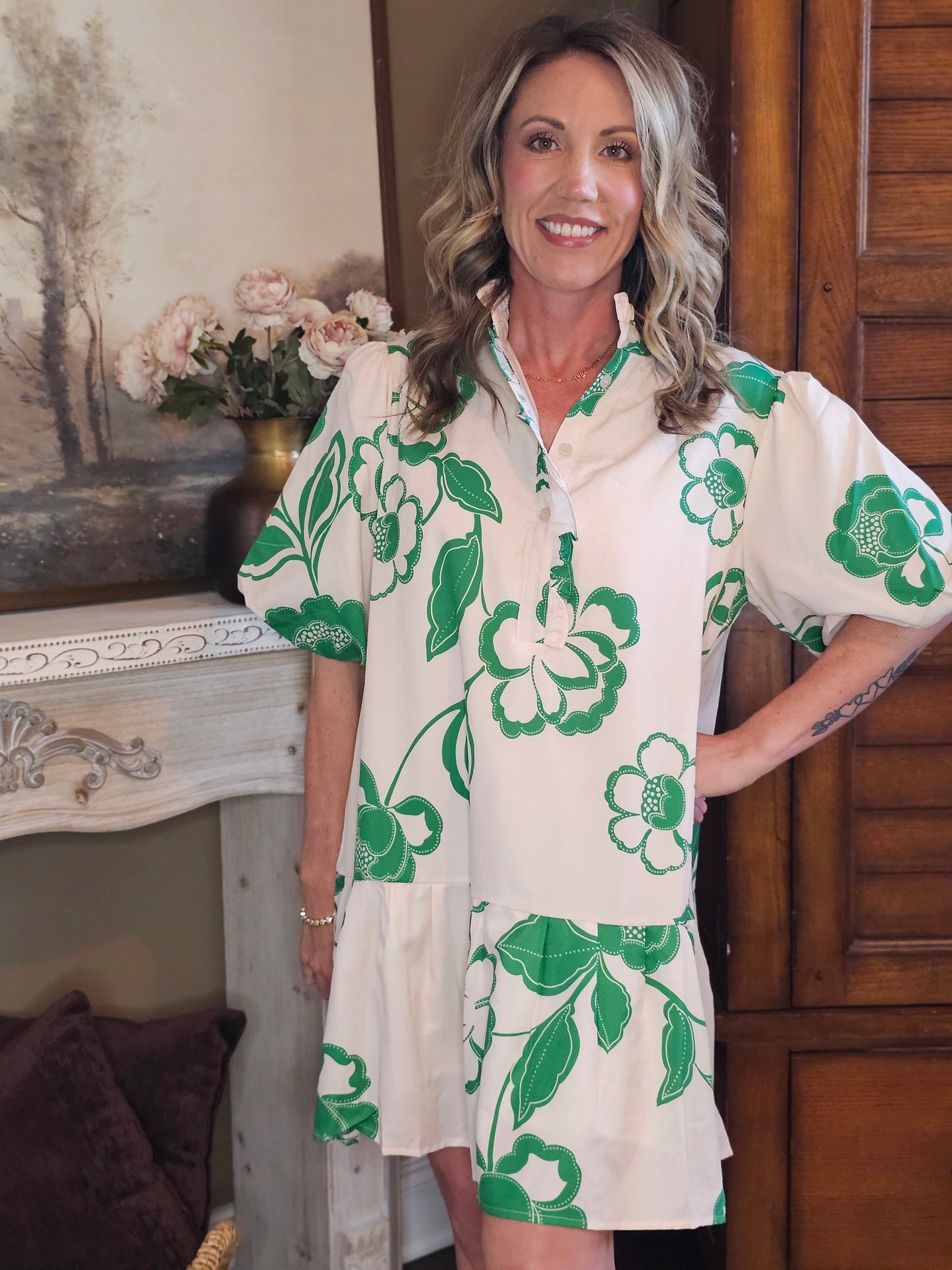 Floral Tiered Dress