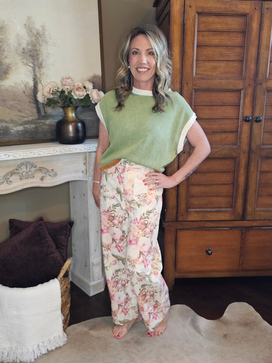 Floral Print Pant