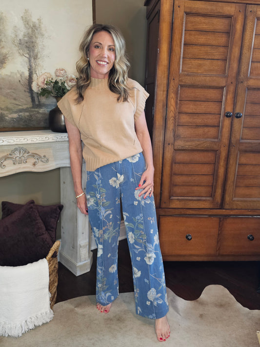 Botanical Print Pant
