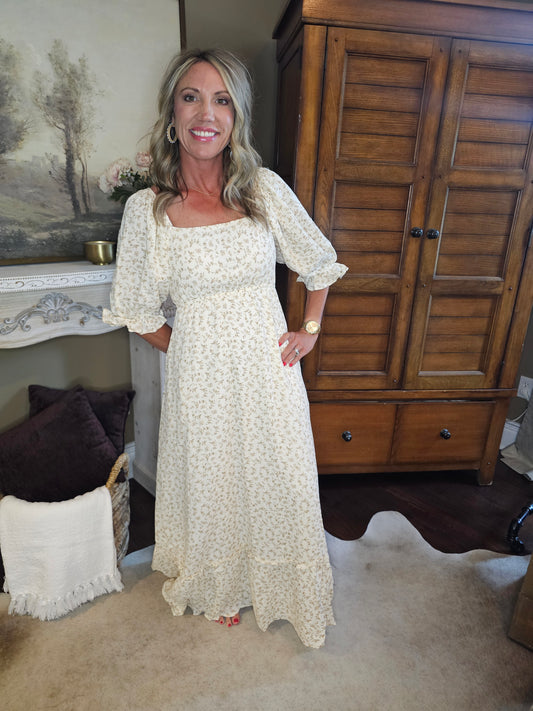 Floral Print Maxi Dress